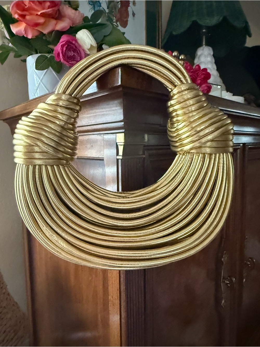 Multi strand gold rope handbag Never used